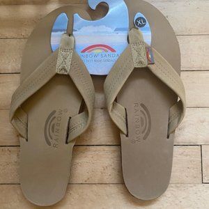 Women's Rainbow Sandals - XL Vegan Leather 301 Flip Flops - Color: Sierra